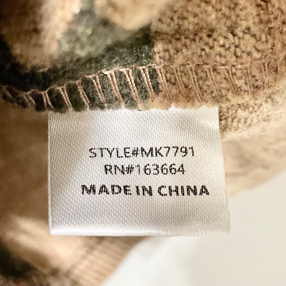 Mazik Army style Womens Corduroy Jacket Button down Aztec Print Sz L - Picture 7 of 11